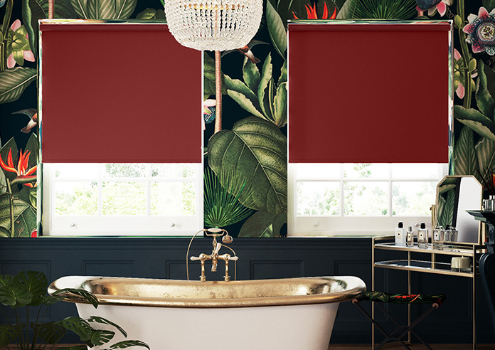 Orion (Blackout), Deep Carmine - Roller Blind - Image 3
